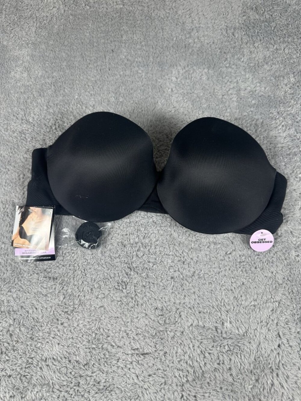Maidenform Dreamwire Strapless Lift Underwire Bra Black